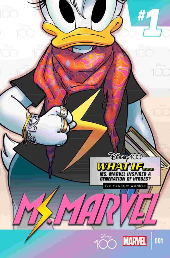 Marvel - AMAZING SPIDER-MAN (2022) # 33 PERISSONOTTO DISNEY100 MS MARVEL VARIANT