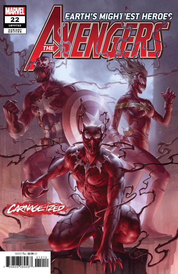 Marvel - AVENGERS (2018) # 22 JUNGGEON YOON CARNAGE-IZED VARIANT