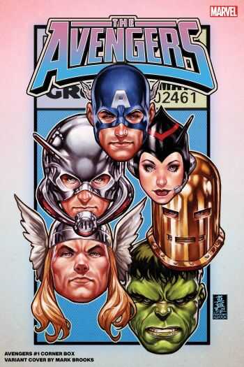 Marvel - AVENGERS (2023) # 1 MARK BROOKS CORNER BOX VARIANT