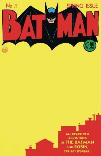 DC Comics - BATMAN # 1 FACSIMILE EDITION COVER C BLANK VARIANT