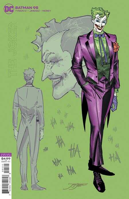 DC Comics - BATMAN (2016) # 95 JOKER WAR 1:25 JOKER DESIGN VARIANT