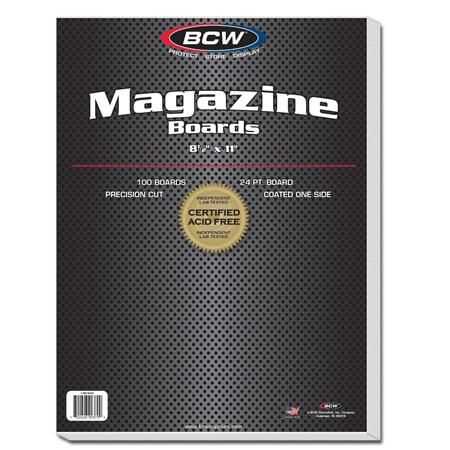 DC Comics - BCW MAGAZINE BACKING BOARDS (PACK OF 100)