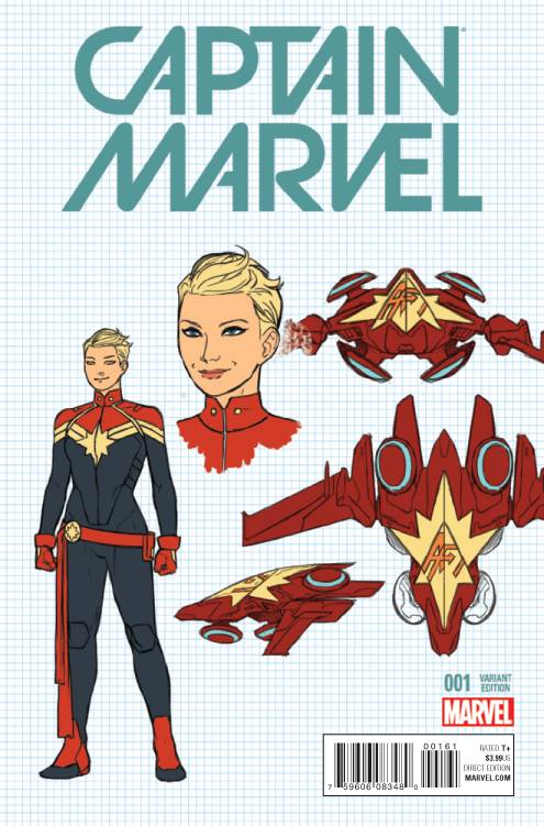 Marvel - CAPTAIN MARVEL (2016) # 1 1:20 ANKA DESIGN VARIANT