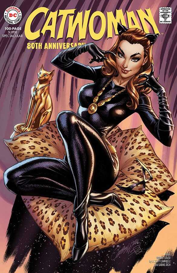 DC Comics - Catwoman 80th Anniversary 100 Page Super Spectacular # 1 1960s J. Scott Campbell Variant