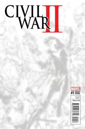 DC Comics - CIVIL WAR II # 1 KIM JUNG GI BLACK & WHITE CONNECTING VIRGIN VARIANT