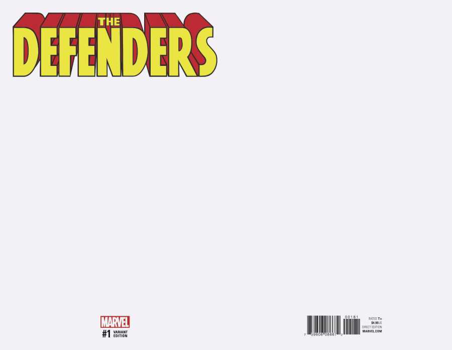 DC Comics - DEFENDERS (2017) # 1 BLANK VARIANT