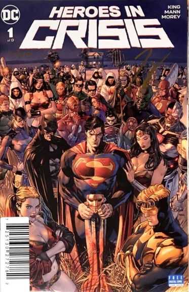 DC Comics - DF Heroes In Crisis # 1 Tom King İmzalı