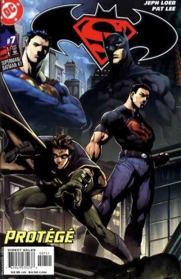 DC Comics - DF SUPERMAN BATMAN # 7 JEPH LOEB SIGNED