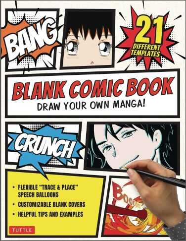 DC Comics - DRAW YOUR OWN MANGA BLANK COMIC BOOK TPB