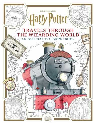 DC Comics - FROM THE FILMS OF HARRY POTTER TRAVELS THROUGH THE WIZRDING WORLD AN OFFICIAL COLORING BOOK TPB
