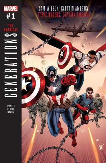 Marvel - GENERATIONS SAM WILSON CAPTAIN AMERICA & STEVE ROGERS CAPTAIN AMERICA # 1