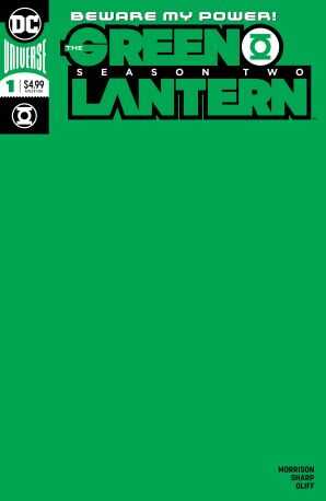 DC - Green Lantern Season 2 # 1 Green Blank Variant