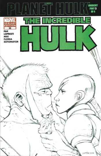 Marvel - INCREDIBLE HULK (1999) # 98 LADRONN LIMITED EDITION SKETCH VARIANT