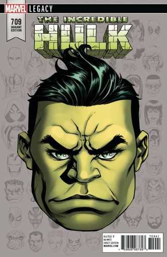 Marvel - Incredible Hulk # 709 Headshot Variant