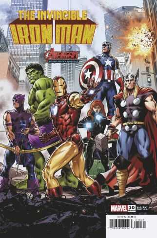 Marvel - INVINCIBLE IRON MAN (2023) # 10 CAFU AVENGERS 60TH VARIANT