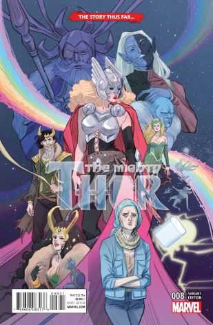 Marvel - MIGHTY THOR (2015) # 8 SAUVAGE THE STORY THUS FAR VARIANT