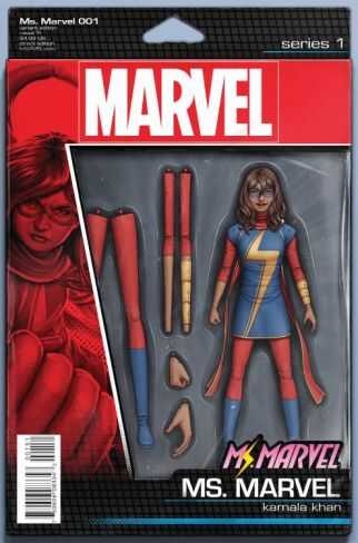 Marvel - MS MARVEL (2015) # 1 CHRISTOPHER ACTION FIGURE VARIANT