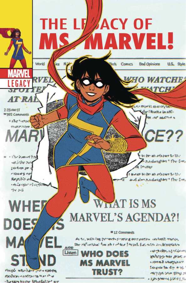Marvel - MS MARVEL (2015) # 25 WYATT LENTICULAR HOMAGE VARIANT 