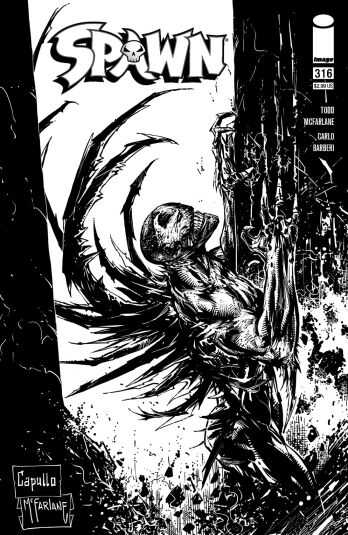 Image Comics - SPAWN # 316 COVER D MCFARLANE & CAPULLO BLACK & WHITE