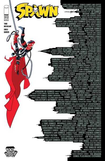 Image Comics - SPAWN # 312 COVER E MCFARLANE LCSD SKYLINE VARIANT