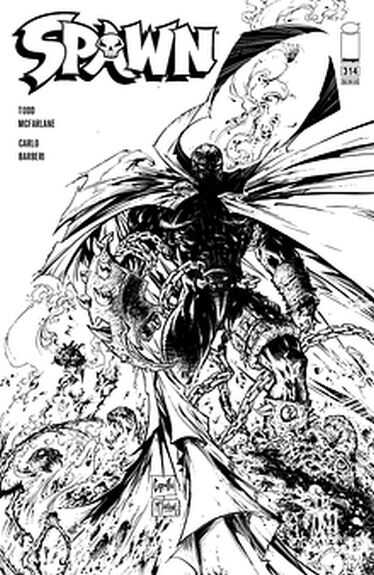 Image Comics - SPAWN # 314 COVER E CAPULLO & MCFARLANE BLACK & WHITE