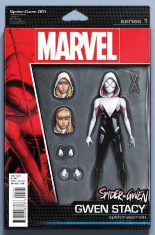 Marvel - SPIDER-GWEN (2015 SECOND SERIES) # 1 CHRISTOPHER ACTION FIGURE VARIANT