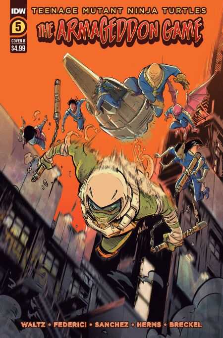 DC Comics - TEENAGE MUTANT NINJA TURTLES THE ARMAGEDDON GAME # 5 COVER B