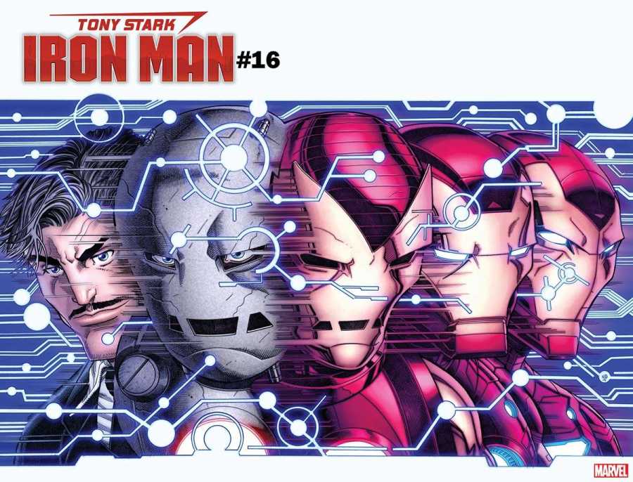 Marvel - TONY STARK IRON MAN # 16 BRADSHAW IMMORTAL WRAPAROUND VARIANT