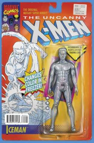 Marvel - UNCANNY X-MEN (2013) # 600 CHRISTOPHER ICEMAN ACTION FIGURE VARIANT