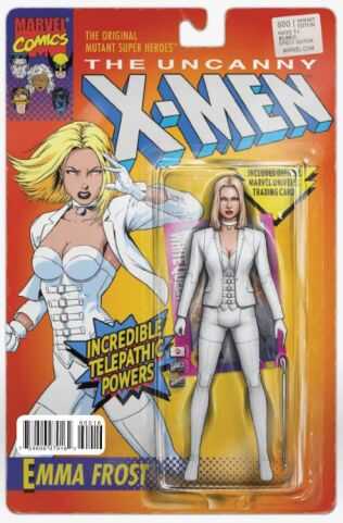 Marvel - UNCANNY X-MEN (2013) # 600 CHRISTOPHER EMMA FROST ACTION FIGURE VARIANT