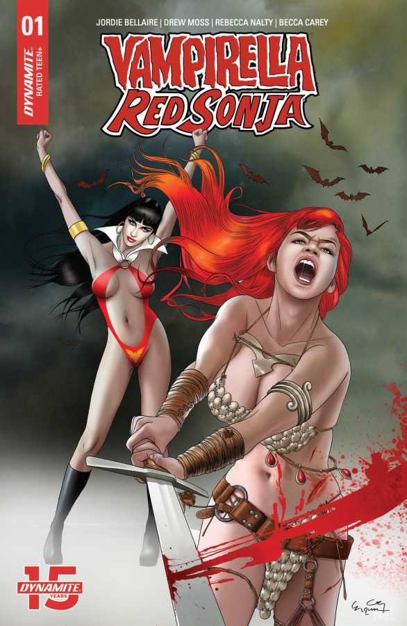 Dynamite - Vampirella Red Sonja # 1 Exclusive Paralel Evren Ergün Gündüz Variant