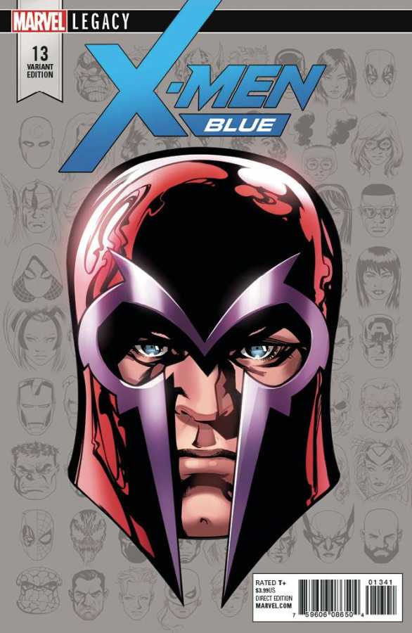 Marvel - X-MEN BLUE # 13 1:10 MCKONE HEADSHOT VARIANT